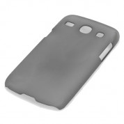 Protective Plastic Case - поликарбонатов кейс за Samsung Galaxy Core i8260 (сив-прозразчен) 2