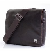 Knomo Kilkenny Cross Body - кожена чанта с презрамка за MacBook Air 11 и таблети (кафяв)