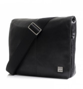 Knomo Kilkenny Cross Body - кожена чанта с презрамка за MacBook Air 11 и таблети (черен)