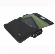 Knomo Kilkenny Cross Body - кожена чанта с презрамка за MacBook Air 11 и таблети (черен) 3