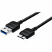 Samsung USB 3.0 DataCable - оригинален кабел за Samsung Galaxy Note 3, Galaxy S5, Samsung Galaxy S5 Neo (150 см.) - черен 1