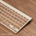 Lazerwood Apple Wireless Keyboard Wallnut - креативен скин от истинско дърво за Apple Wireless Keyboard (лешник) 2