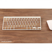 Lazerwood Apple Wireless Keyboard Wallnut - креативен скин от истинско дърво за Apple Wireless Keyboard (лешник) 3
