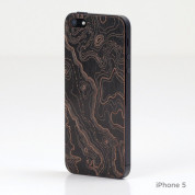 Lazerwood iPhone 5/5S/SE Topo - креативен скин от истинско дърво за iPhone 5, iPhone 5S, iPhone SE (черен) 1
