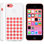 Dot Mesh Case - силиконов калъф за iPhone 5C (бял) 3