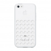 Dot Mesh Case - силиконов калъф за iPhone 5C (бял) 1