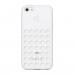 Dot Mesh Case - силиконов калъф за iPhone 5C (бял) 2