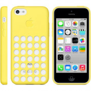 Dot Mesh Case - силиконов калъф за iPhone 5C (жълт) 3