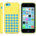 Dot Mesh Case - силиконов калъф за iPhone 5C (жълт) 7