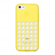 Dot Mesh Case - силиконов калъф за iPhone 5C (жълт) 1
