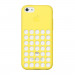 Dot Mesh Case - силиконов калъф за iPhone 5C (жълт) 2
