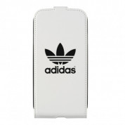 Adidas Flip Case - оригинален кожен калъф за Samsung Galaxy S4 i9500 (бял)