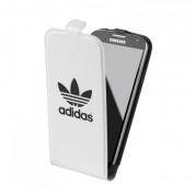 Adidas Flip Case - оригинален кожен калъф за Samsung Galaxy S4 i9500 (бял) 2