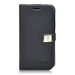 Der-Ailun Diary Case - кожен калъф, тип портфейл за Samsung Galaxy Core i8260 (черен) 1