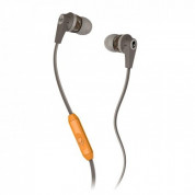 Skullcandy Inkd 2.0 Mic - слушалки с микрофон за iPhone и мобилни телефони (сив-оранжев)