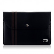Urbano Leather Envelope Case - кожен калъф (естествена кожа) за MacBook Air 11 и лаптопи до 11 ин. (черен)