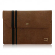 Urbano Leather Envelope Case - кожен калъф (естествена кожа) за MacBook Air 11 и лаптопи до 11 инча (тъмнокафяв)
