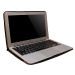Urbano Leather Folder Case - кожен калъф (естествена кожа) за MacBook Air 11 инча (черен) 5