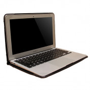 Urbano Leather Folder Case - кожен калъф (естествена кожа) за MacBook Air 11 (светлокафяв) 4