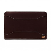 Urbano Leather Folder Case - кожен калъф (естествена кожа) за MacBook Air 13 (тъмнокафяв)