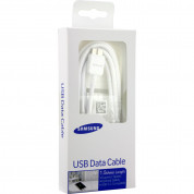 Samsung USB 3.0 DataCable - оригинален кабел за Samsung Galaxy Note 3, Galaxy S5, Samsung Galaxy S5 Neo (150 см.) - бял 2
