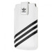 Adidas Universal Sleeve XXL - кожен калъф с лента за издърпване за Samsung Galaxy S4, HTC One, Nokia Lumia 920, Blacberry Z10 и др. (бял) 2