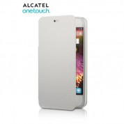 Alcatel Flipcover FC6010 - кожен кейс за Alcatel One Touch Star 6010 (бял)