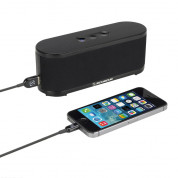 Scosche BoomSTREAM Bluetooth - безжичен спийкър с микрофон и USB порт за зарежда за мобилни устройства (черен)