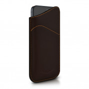 Aston Martin Slim ID - луксозен кожен калъф за iPhone 5, iPhone 5S, iPhone SE (тъмнокафяв)