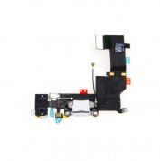 OEM System Connector FlexCable and Audio - резервен захранващ лентов кабел (Lightning), микрофон и модул за звука за iPhone 5S (бял)