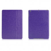 Tunewear LeatherLook Shell - leather pu case with stand for iPad Air, iPad 5 (2017) (purple)