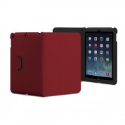 Tunewear LeatherLook Classic - кожен калъф и поставка за iPad Air, iPad 5 (2017) (червен)