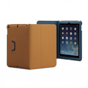 Tunewear LeatherLook Classic - кожен калъф и поставка за iPad Air, iPad 5 (2017) (светлокафяв)