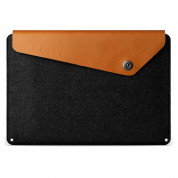 Mujjo Pro Sleeve - луксозен кожен (естествена кожа) калъф за MacBook Pro и лаптопи до 16 инча (кафяв)