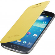 Samsung Flip Cover - оригинален кожен калъф за Samsung Galaxy S4 mini i9190 (bulk) (жълт)