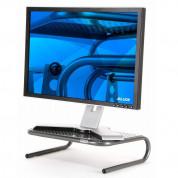 Allsop Metal Art Junior Monitor Stand - алуминиева поставка за MacBook, преносими компютри и монитори (сива) 4