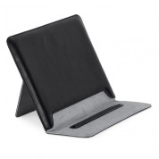 CaseMate Universal Tablet Pouch - универсален кожен калъф и поставка за таблети до 8 инча (черен) 6