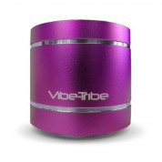 Vibe Tribe Troll Vibration Speaker - уникален компактен спийкър със слот за MicroSD карта, Радио, Aux и дистанционно (розов)