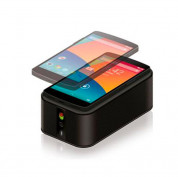 Zens Wireless Charger Bluetooth Speaker 4500mAh - док станция за безжично зареждане, безжичен спийкър и външна батерия на Qi съвместими устройства (черна) 1