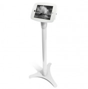 Maclocks Adjustable Stand with Space Enclosure - метален механизъм с рамо за заключване iPad (всички поколения) (бяла)