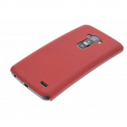 Protective Plastic Case - поликарбонатов кейс за LG G Flex (червен)
