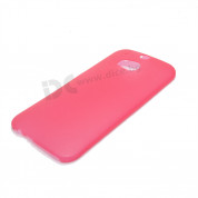 Protective Slim Case - тънък полимерен кейс (0.3 mm) за HTC ONE 2 M8 (червен) 3