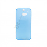 Protective Slim Case - тънък полимерен кейс (0.3 mm) за HTC ONE 2 M8 (син) 1