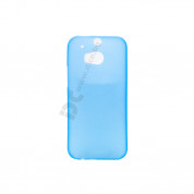 Protective Slim Case - тънък полимерен кейс (0.3 mm) за HTC ONE 2 M8 (син)