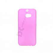 Protective Slim Case - тънък полимерен кейс (0.3 mm) за HTC ONE 2 M8 (розов) 1
