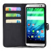 Wallet Flip Case - кожен калъф, тип портфейл и поставка за HTC ONE 2 M8 (черен) 4