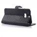 Wallet Flip Case - кожен калъф, тип портфейл и поставка за HTC ONE 2 M8 (черен) 3