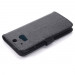 Wallet Flip Case - кожен калъф, тип портфейл и поставка за HTC ONE 2 M8 (черен) 5