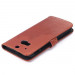 Wallet Flip Case - кожен калъф, тип портфейл и поставка за HTC ONE 2 M8 (кафяв) 5