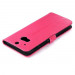 Wallet Flip Case - кожен калъф, тип портфейл и поставка за HTC ONE 2 M8 (розов) 5